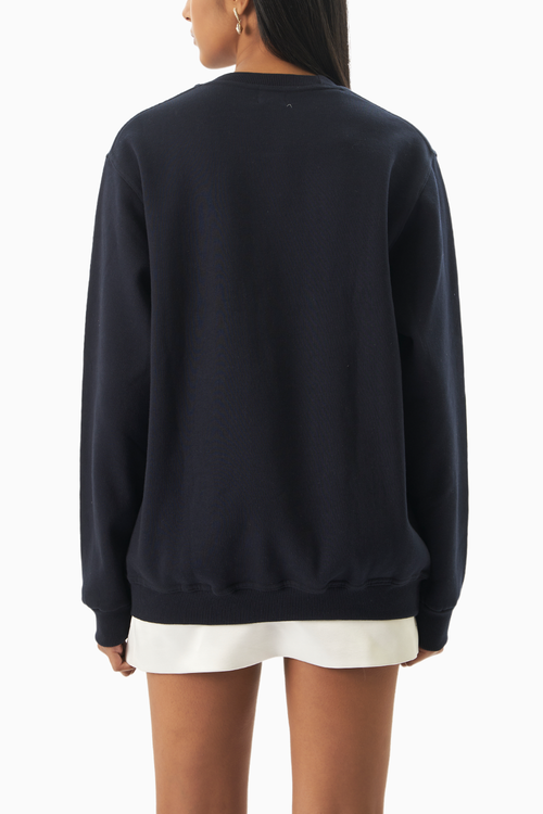 Blue Sisterhood Embroidered Sweatshirt