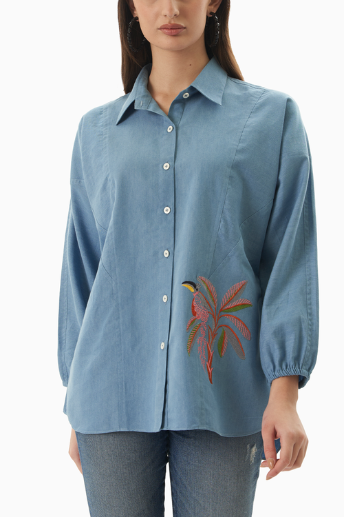 Blue Hornbill Shirt