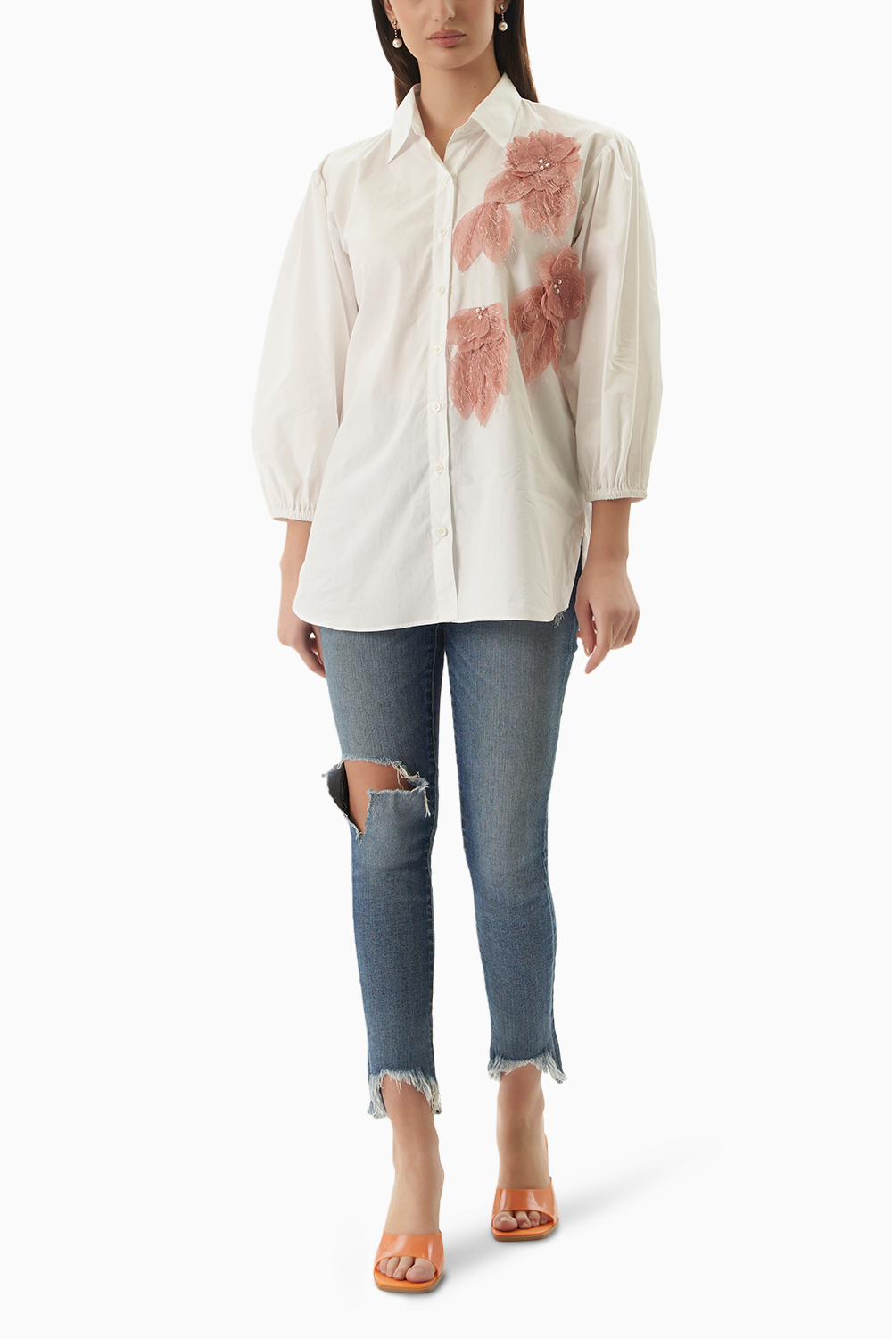 Peach Bloom Shirt