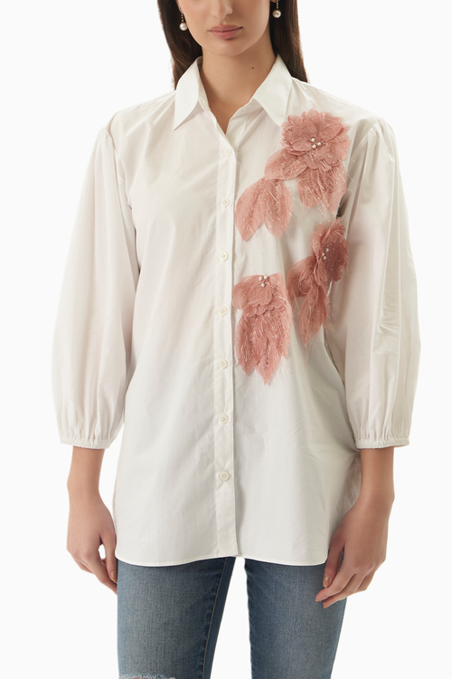 Peach Bloom Shirt