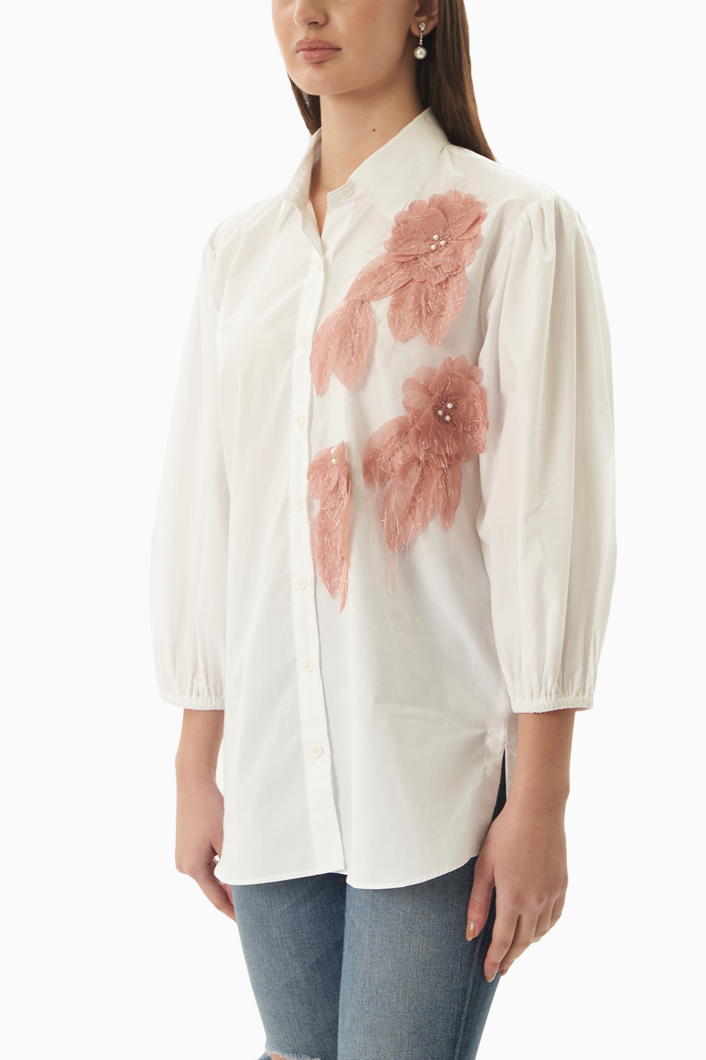 Peach Bloom Shirt