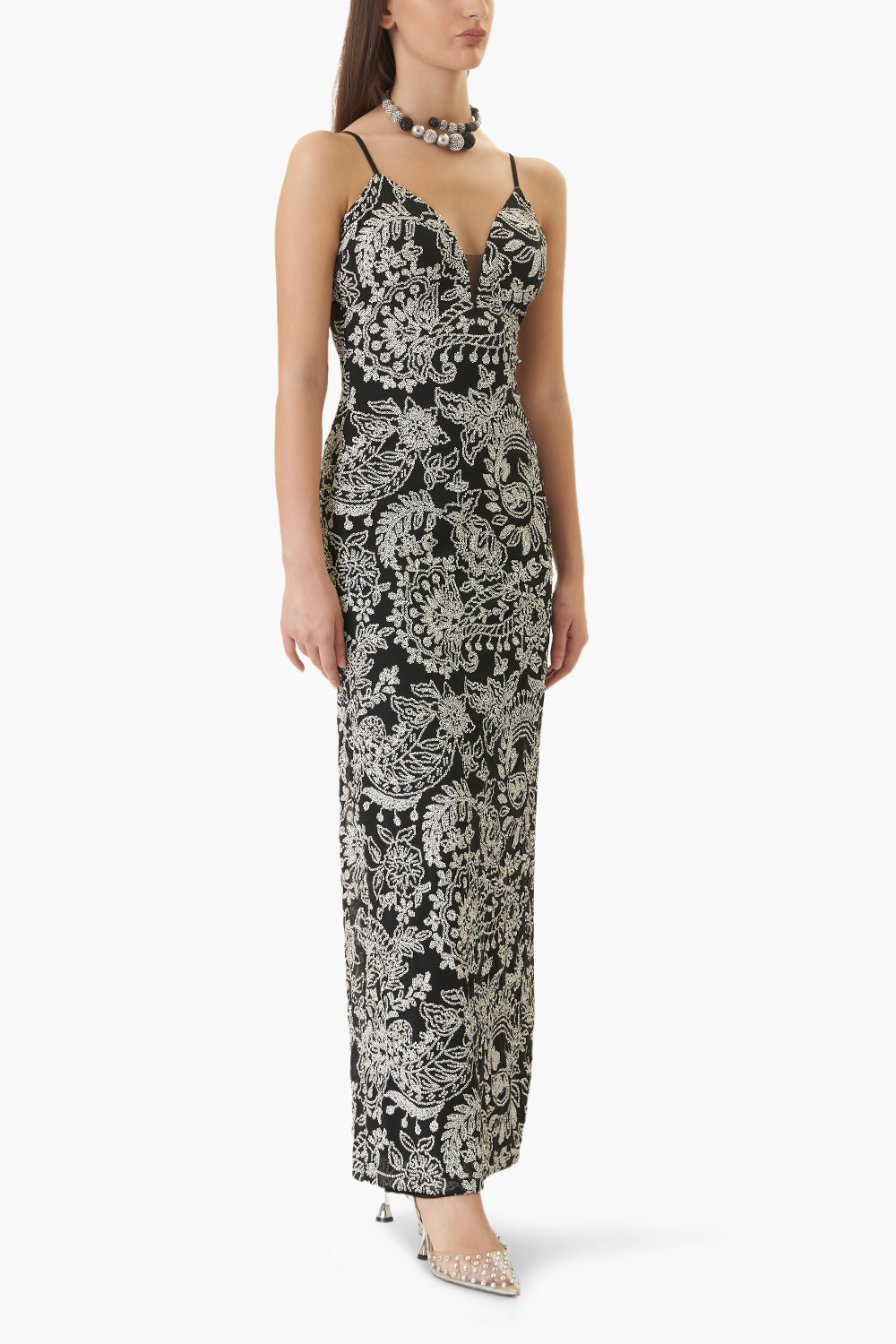 Signature B&W Sequin Gown