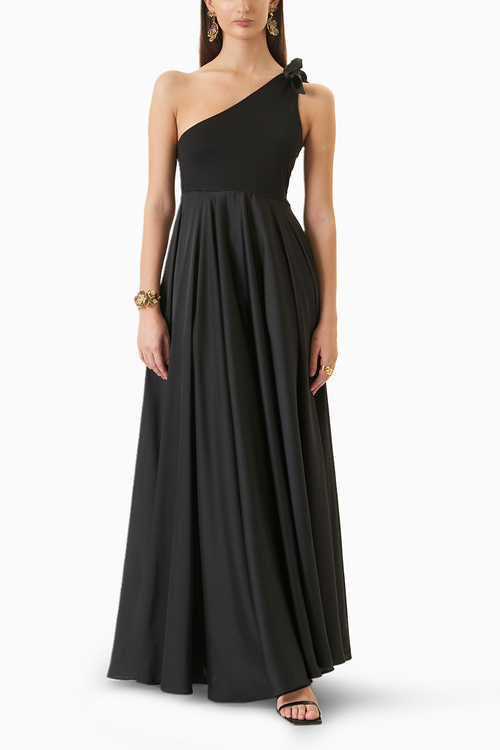 One Shoulder Fit & Flare Gown