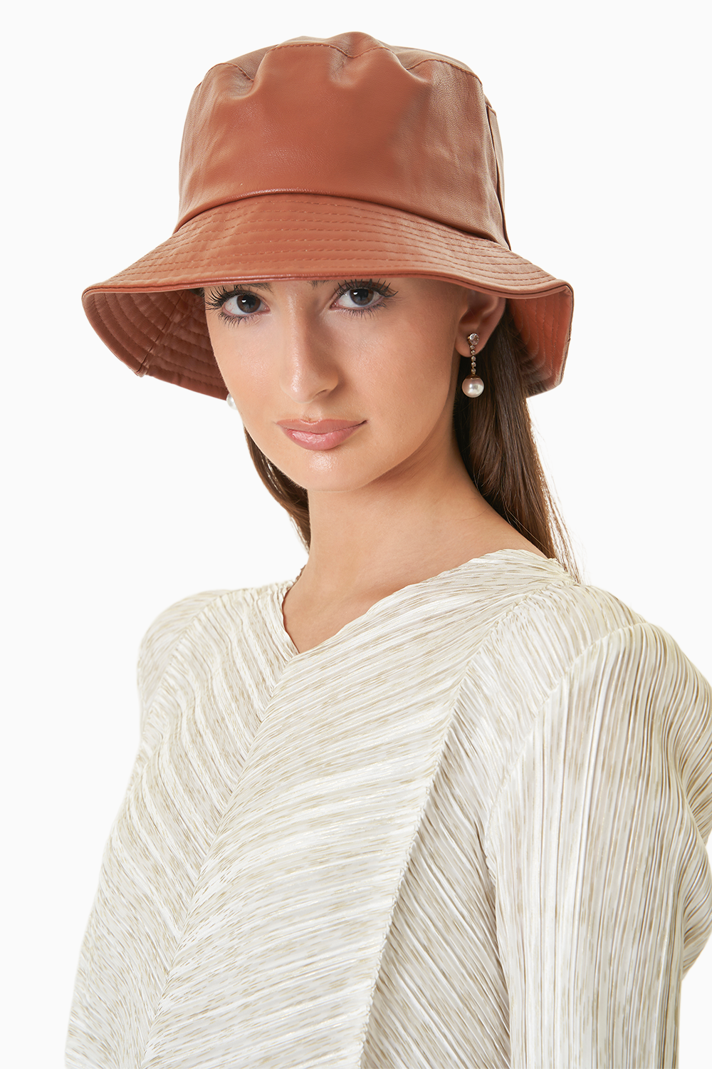 Brown Glam Bucket Hat