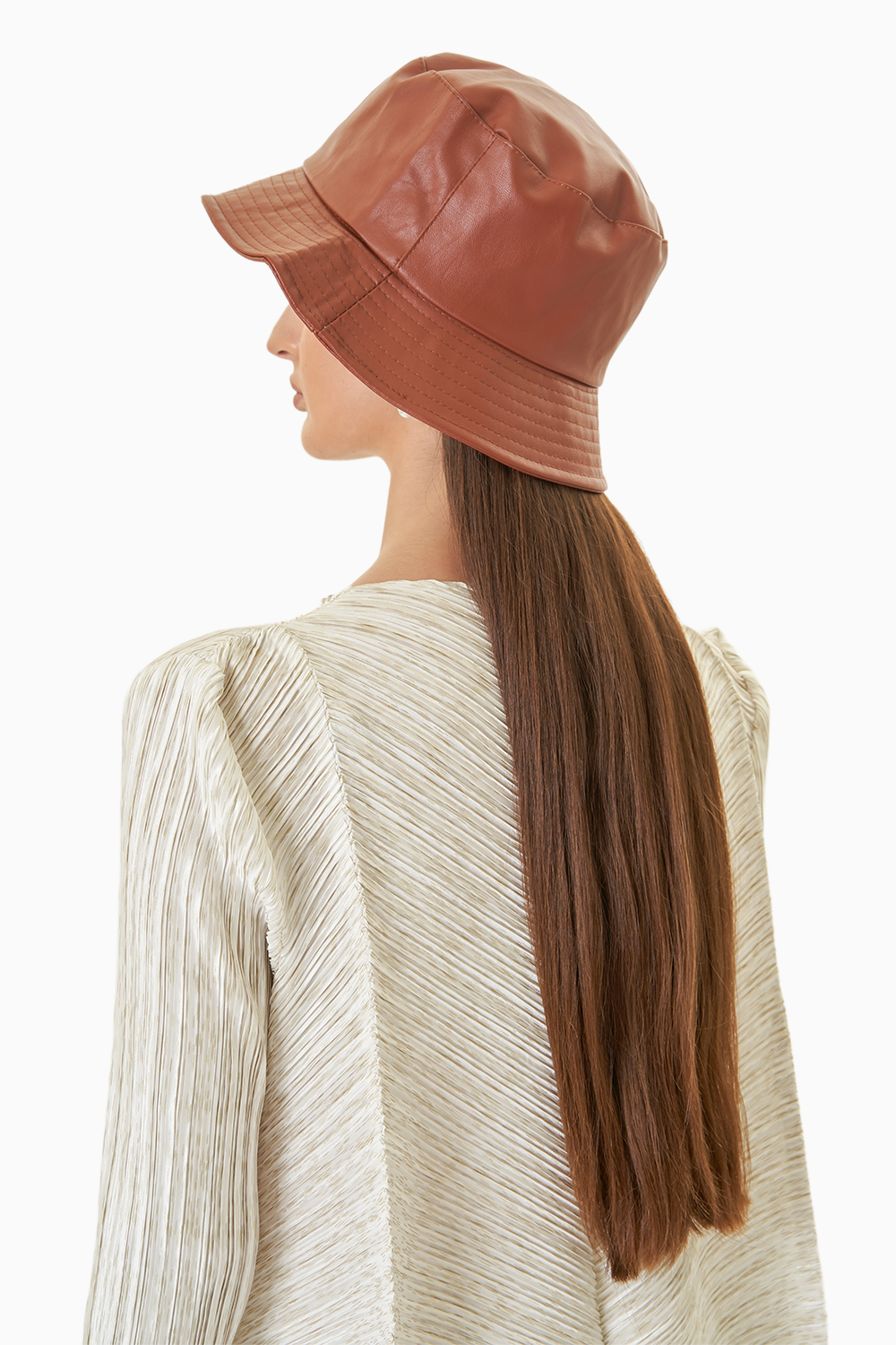 Brown Glam Bucket Hat