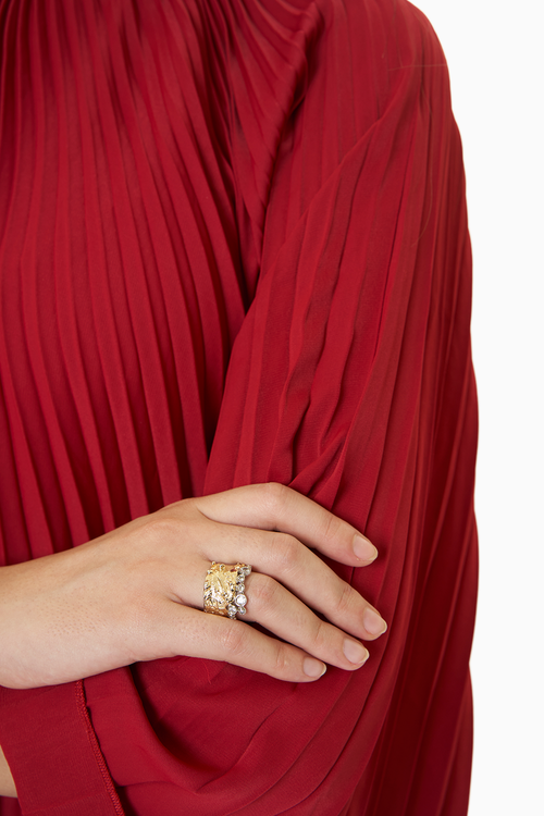 Jewelled Slab Ring