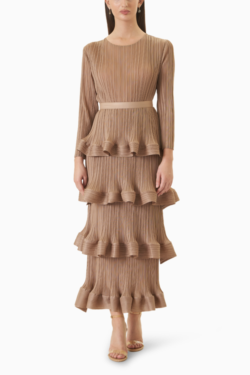 Nude Stella Swirl Dress