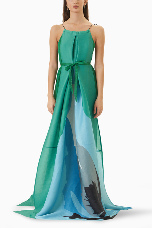 Vienna Bicolour Dress With Belt