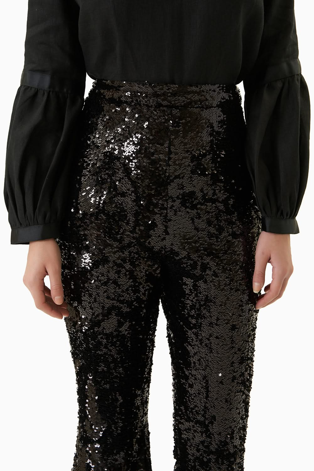 Classy Forever Black Sequin Pants - EOSS