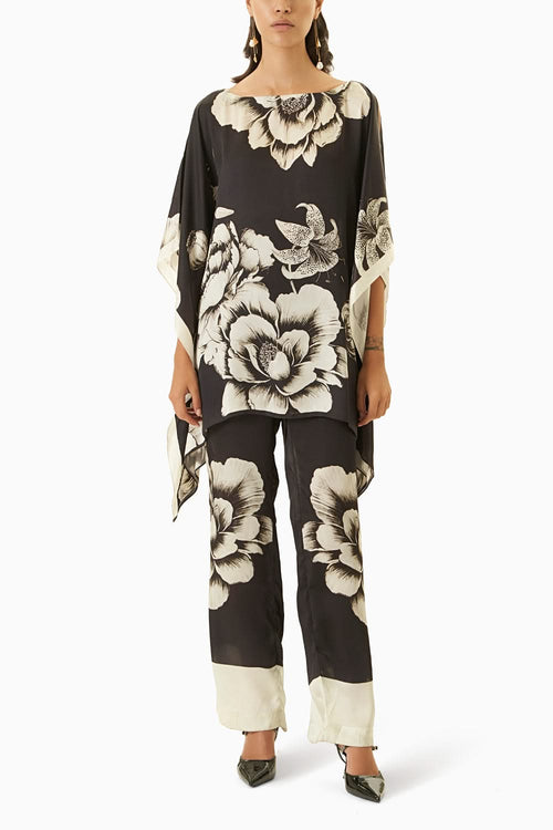Black Rose Tunic & Trousers Co-ord Set