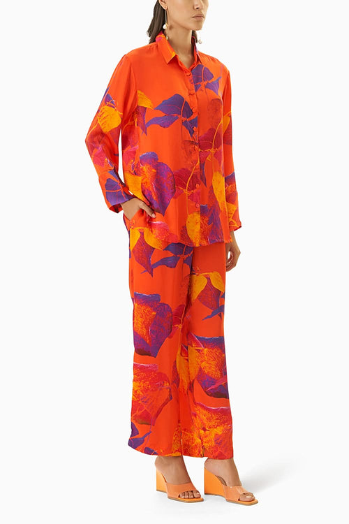 Lavender Sunset Shirt & Trousers Co-ord Set