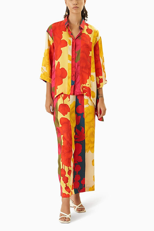 Blazing Marigold Shirt & Trousers Co-ord Set