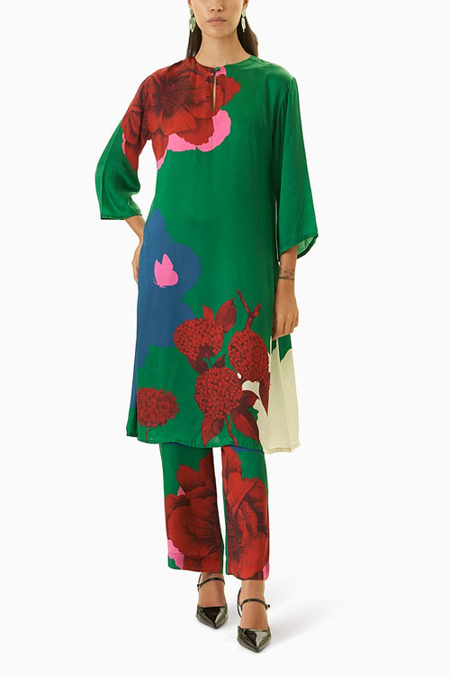 Evergreen Kurta & Trousers Co-ord Set