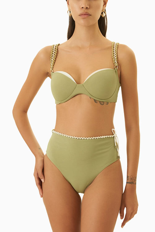 Olive Calico Bikni Set
