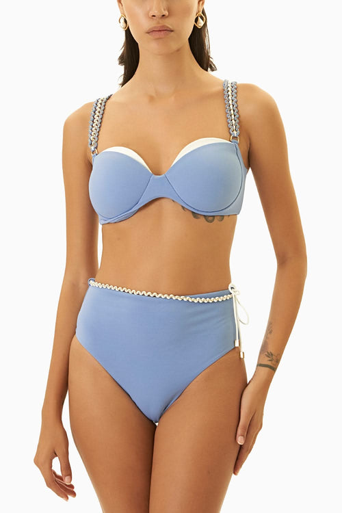 Mist Blue Calico Bikni Set