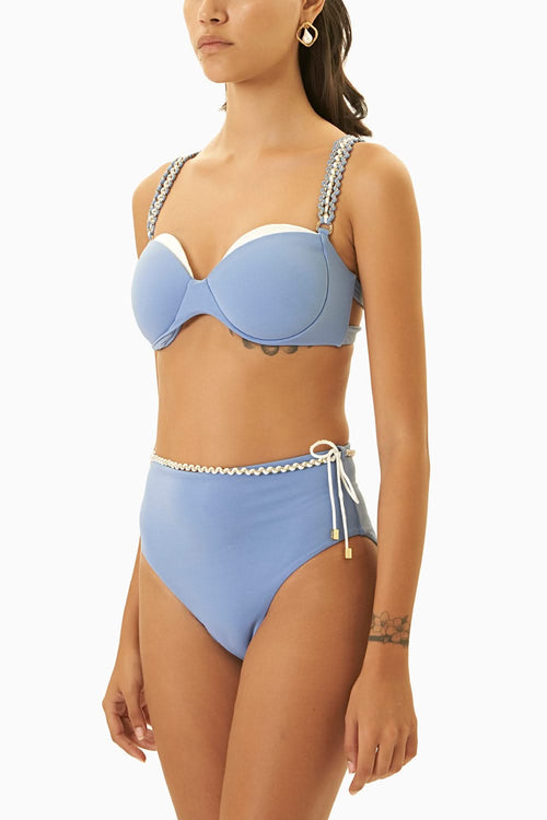 Mist Blue Calico Bikni Set