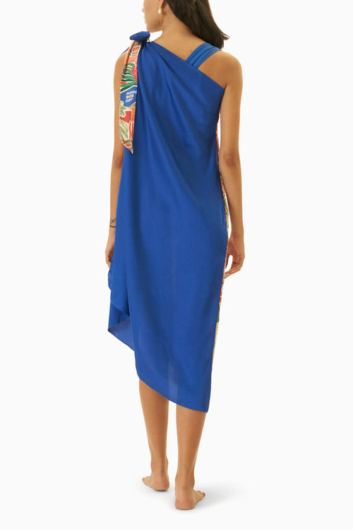 Printed Furbelow Cape
