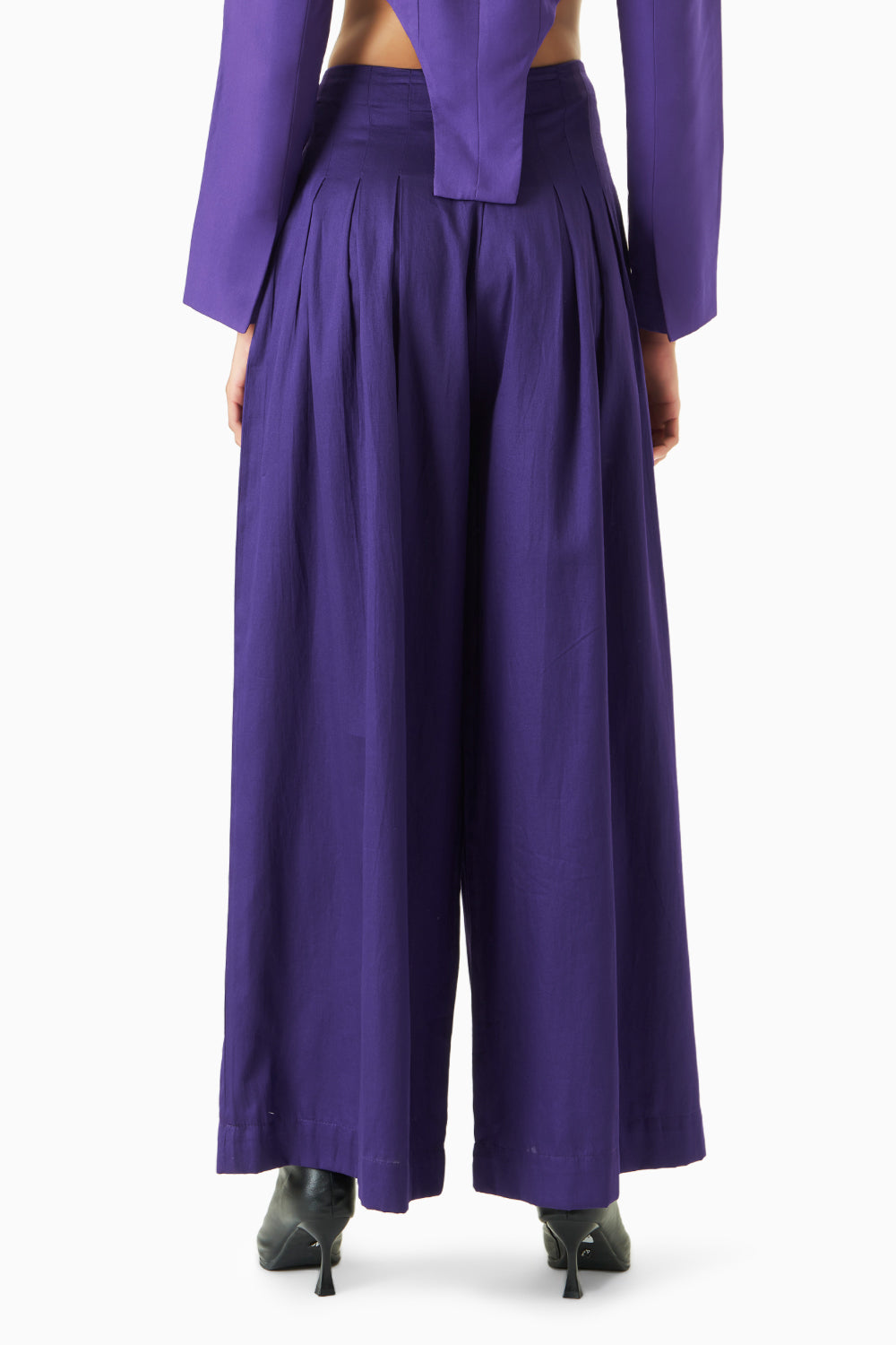 Blackcurrant Flared Trousers