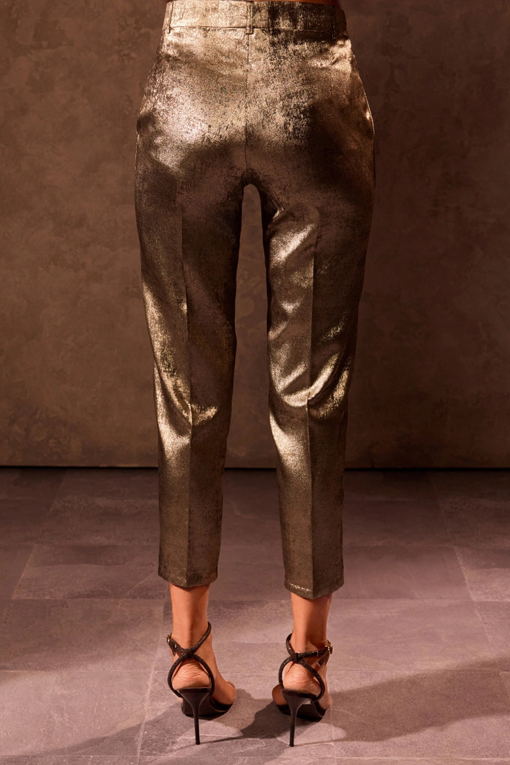 Gold Straight Fit Trousers