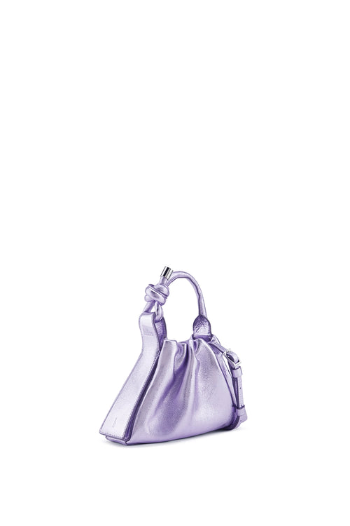 Tina Crinkle Thistle Ruched Mini Baguette Bag