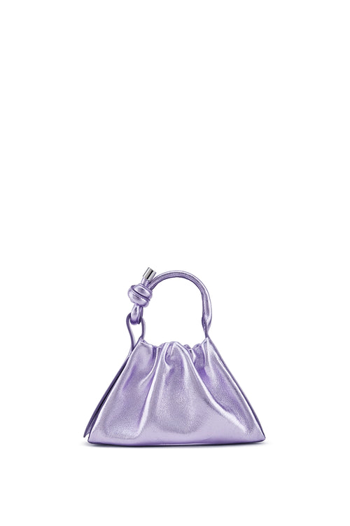 Tina Crinkle Thistle Ruched Mini Baguette Bag