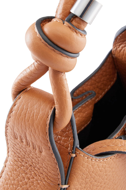 Tina Pebble Clay Mini Pleat Baguette Bag