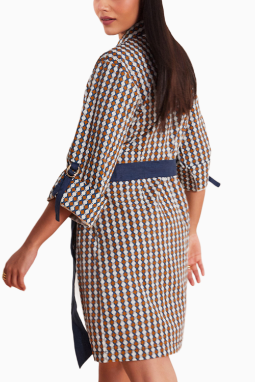 Summer Circle Printed Jacket Dress