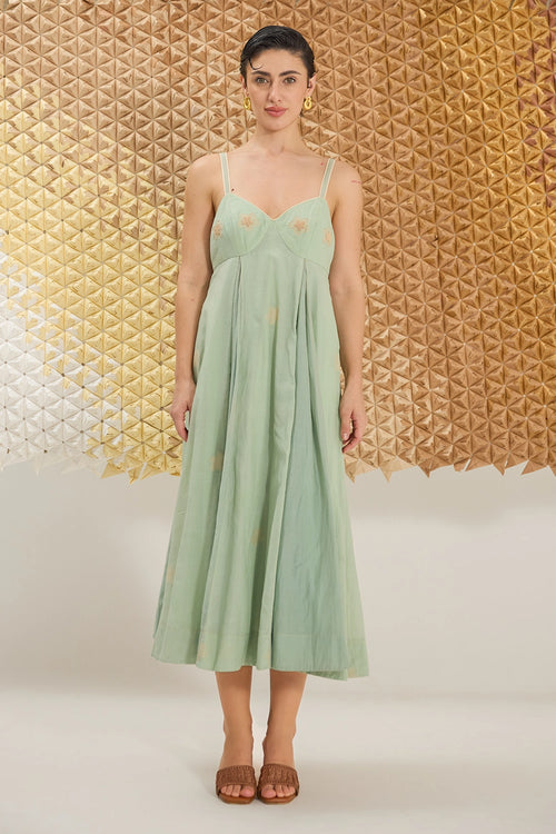 Matcha Green Clover Dress