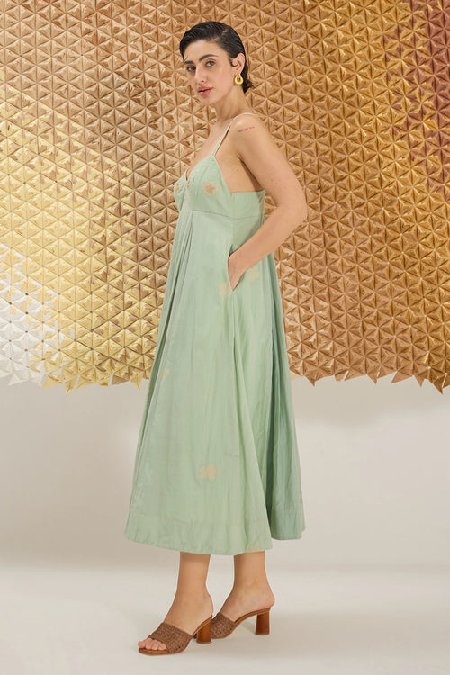 Matcha Green Clover Dress