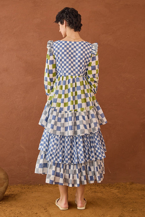 Azure Mosaic Dress