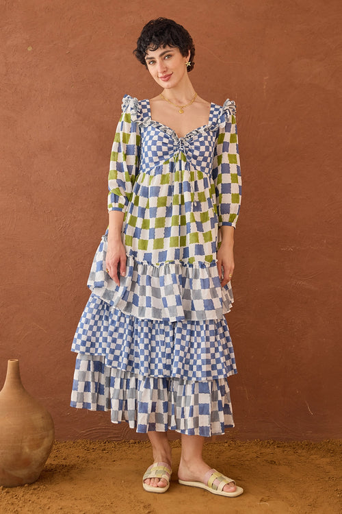 Azure Mosaic Dress