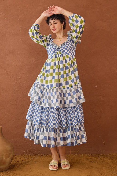 Azure Mosaic Dress