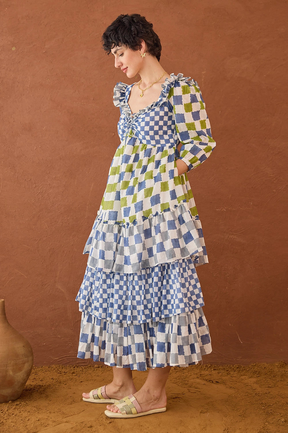 Azure Mosaic Dress