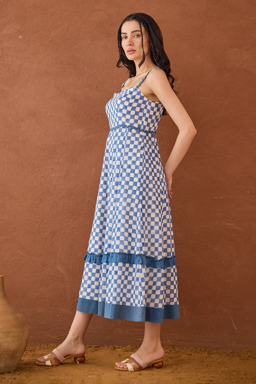 Gingham Sky Dress