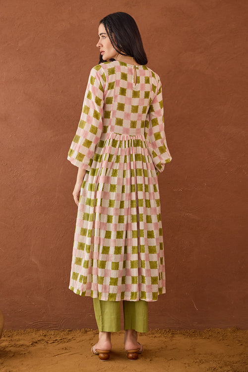 Rosewood Plaid Kurta Set