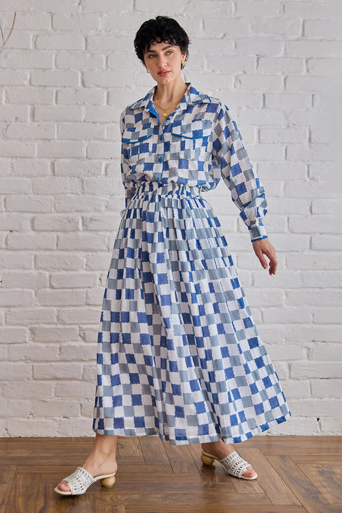 Blue Pixel Co-ord Set