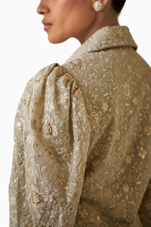 Chikankari Jacket with Bootcut Pants