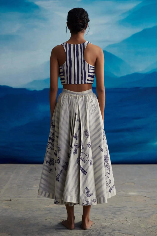 Primula Racer Back Blouse and Magnolia Skirt
