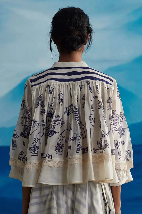 Juniper Gathered Top