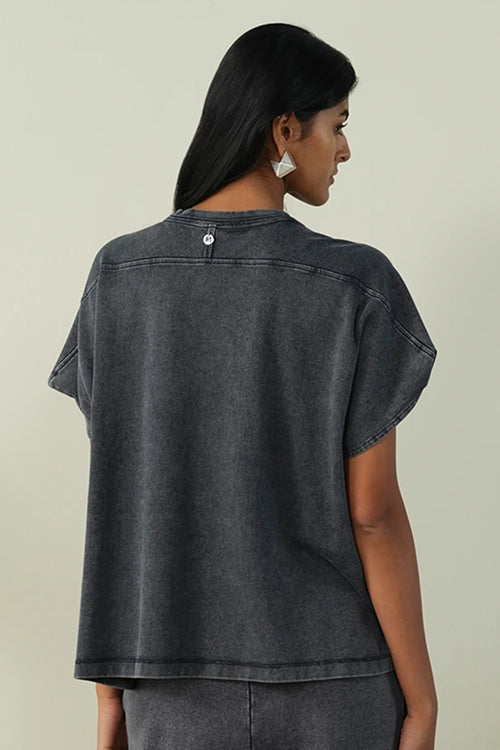 Overdyed Jewelled T-Shirt