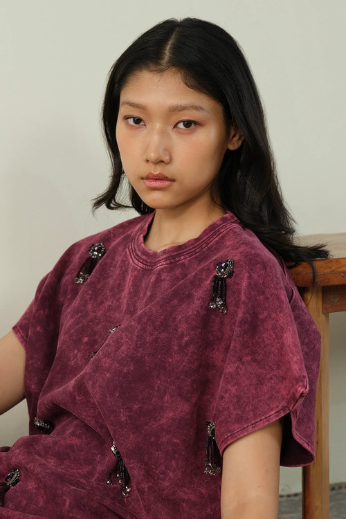 Washed Jewelled T-Shirt