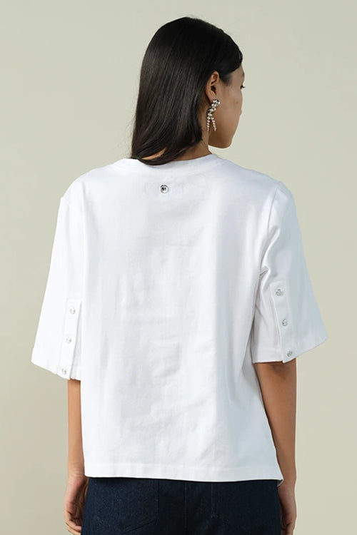 Floral Embellished T-Shirt