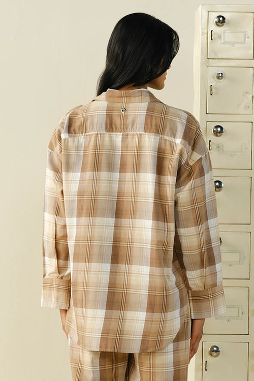 Plaid Embellished Shirt