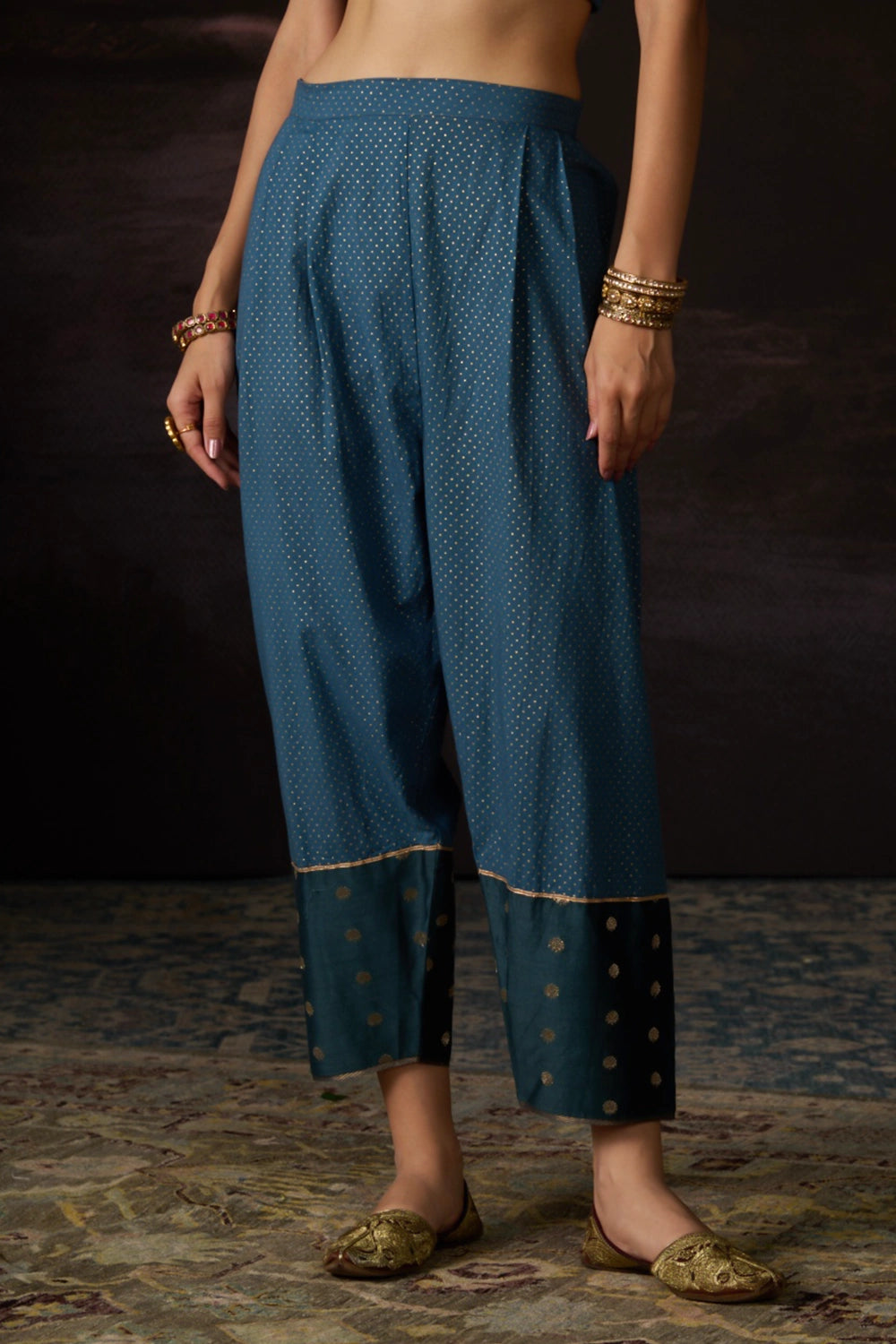 Tuba Teal Salwar
