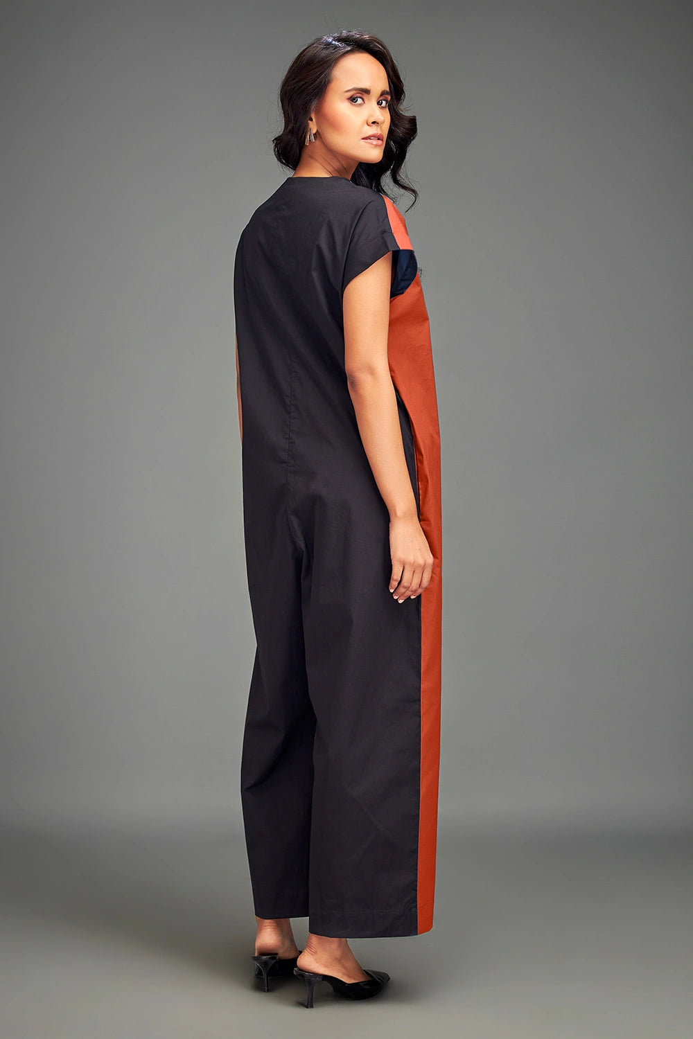 Rust Two Tone Jumpsuit