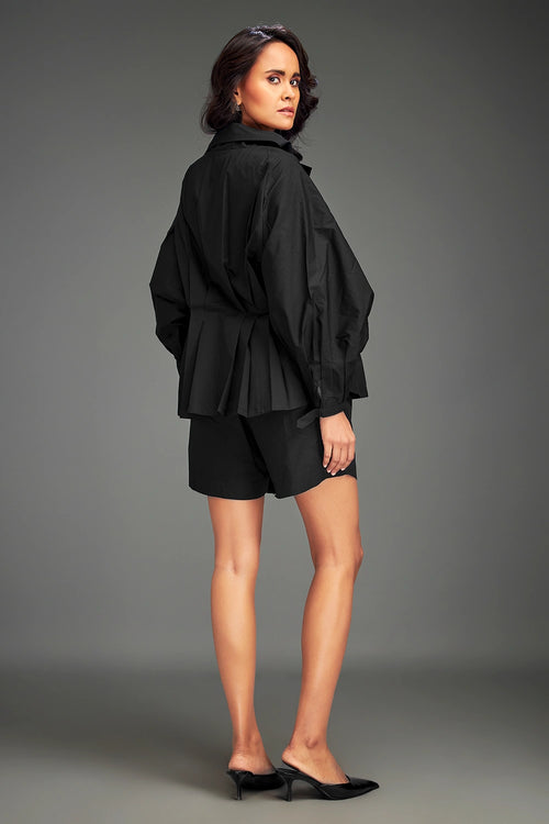 Black Structured Co-ord Set
