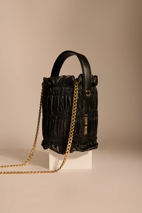 Grey Drift Bucket Bag