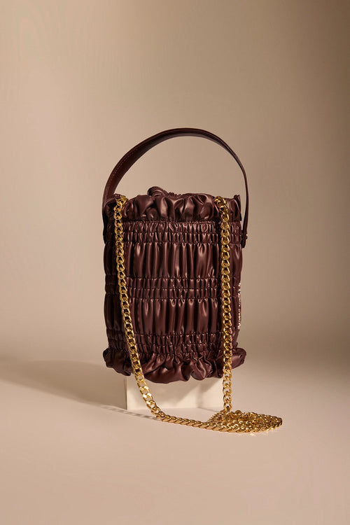 Mocha Drift Bucket Bag