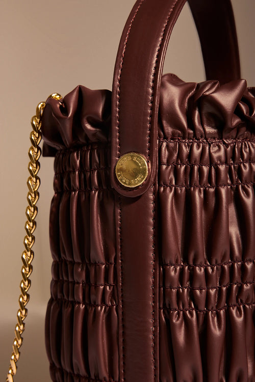 Mocha Drift Bucket Bag