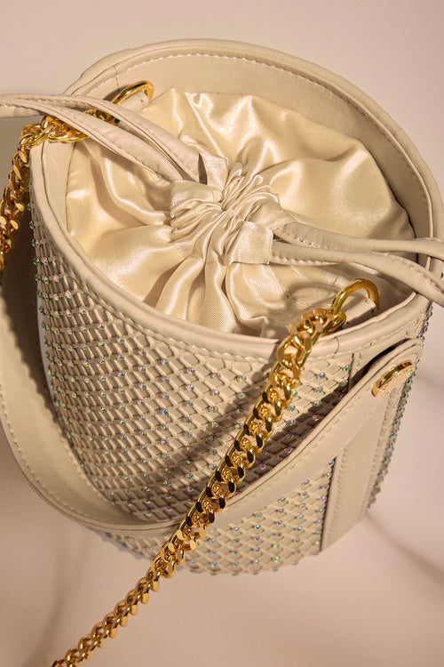Crème Intermesh Bucket Bag